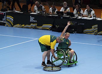 Invictus Games 2023 Rollstuhl Basketball Australia vs. Team Unconquerid 1