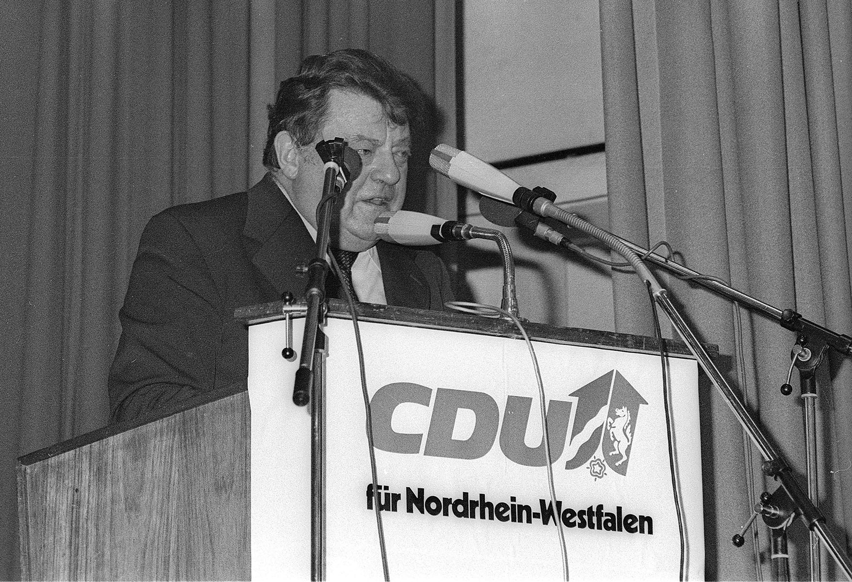 Kanzlerkandidat der CDU/CSU Franz Josef Strauß in Wesel