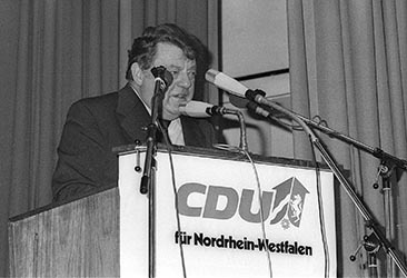 Kanzlerkandidat der CDU/CSU Franz Josef Strauß in Wesel