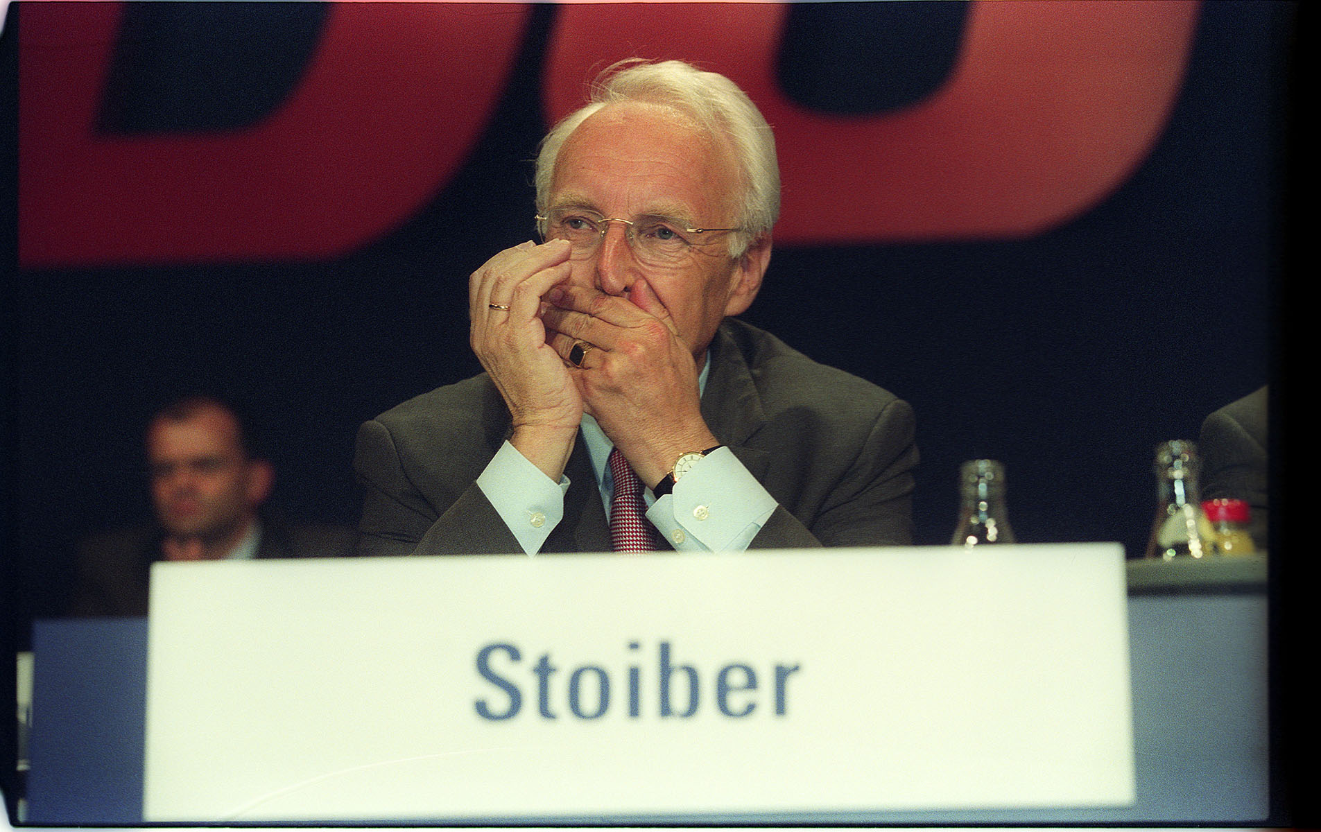 Bundestagswahlkampf des CSU Kandidaten Edmund Stoiber
