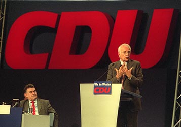 Bundestagswahlkampf des CSU Kandidaten Edmund Stoiber